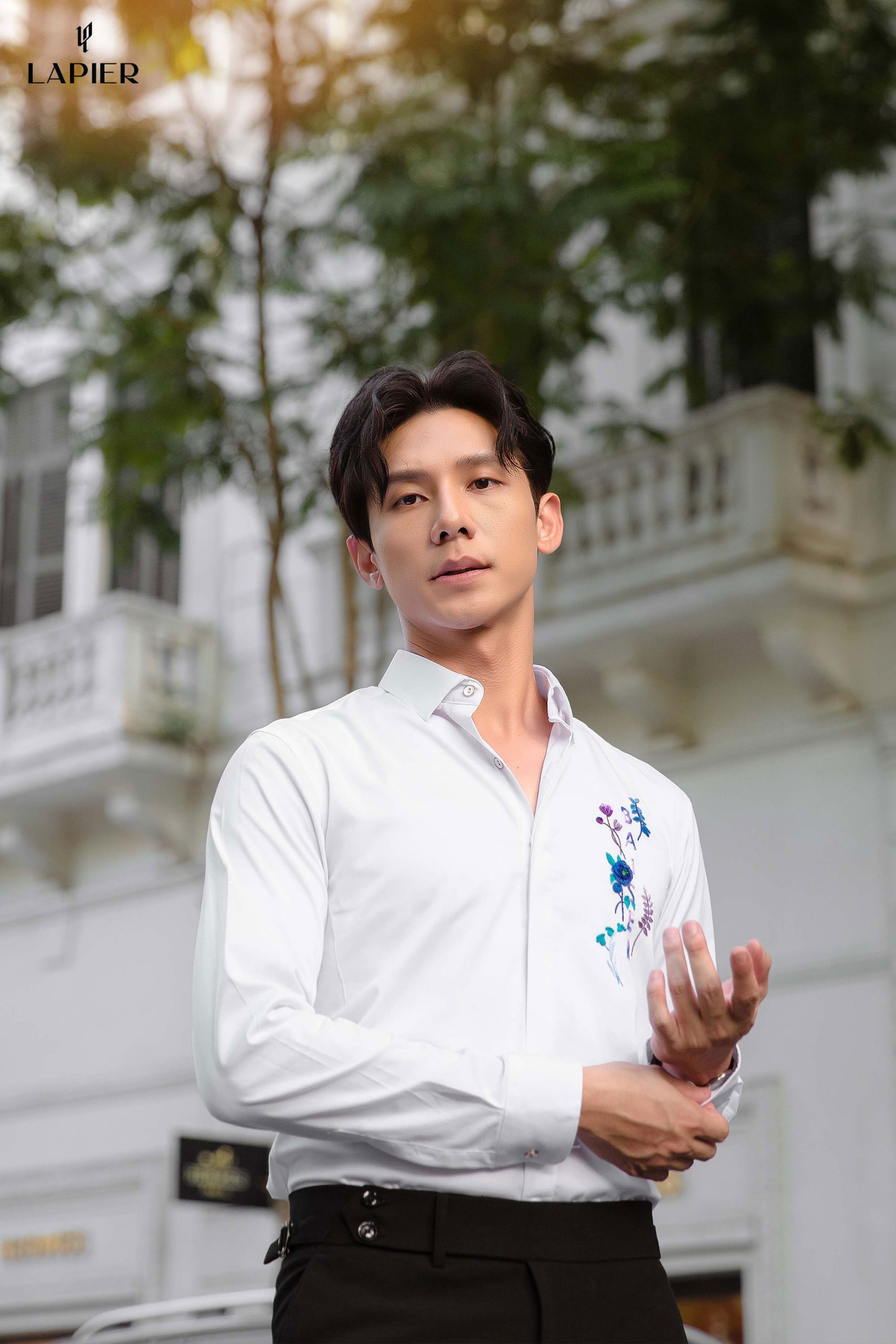 Áo sơ mi nam cao cấp LAPIER Thêu đính Thủ công Baiser/ Nụ hôn - Ảnh 4