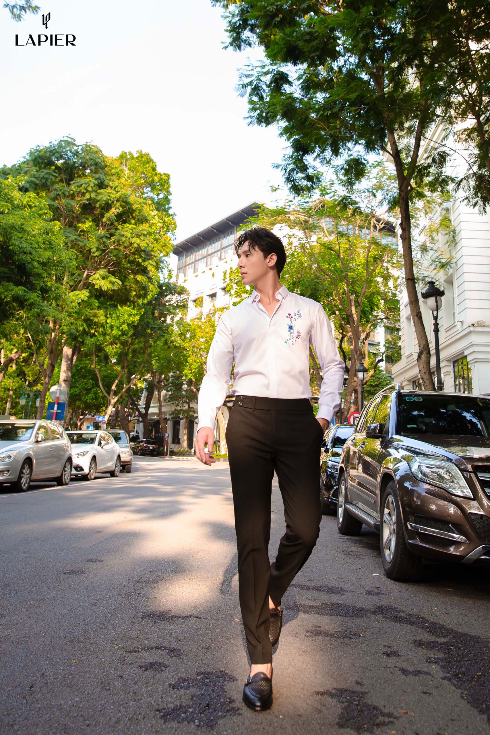 Áo sơ mi nam cao cấp LAPIER Thêu đính Thủ công Baiser/ Nụ hôn - Ảnh 3